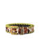 Kurt Geiger leren riem met koeienprint Shoreditch/ecru