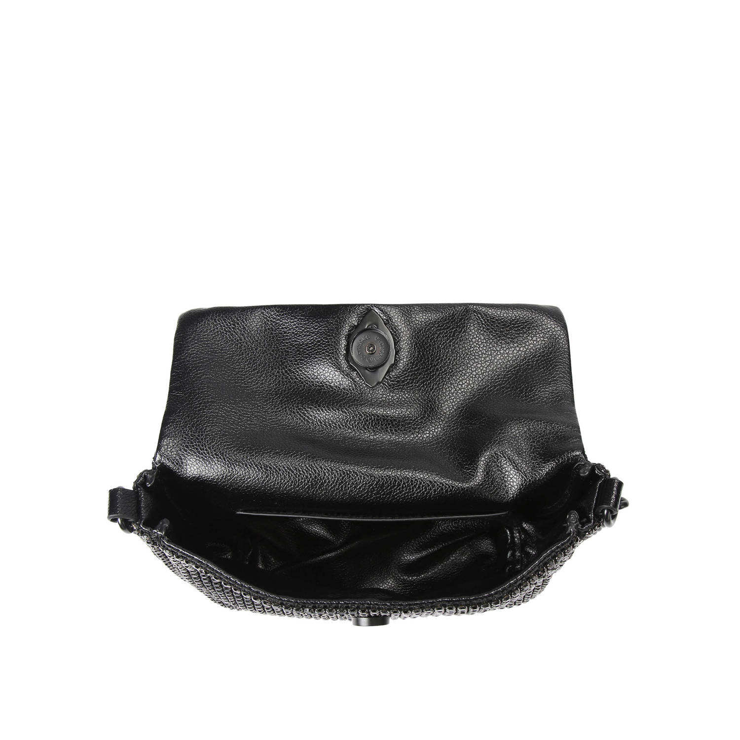 Kurt Geiger mini schoudertas met strass zwart