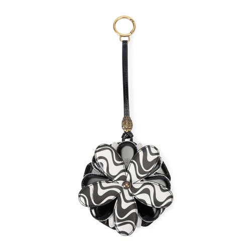 Kurt Geiger sleutelhanger Flower zwart/wit afbeelding