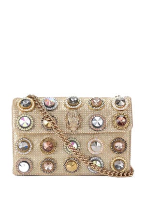 crossbody tas Kensington met sierstenen goudkleurig