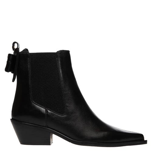 Copenhagen Shoes Just Then leren enkellaazen zwart afbeelding