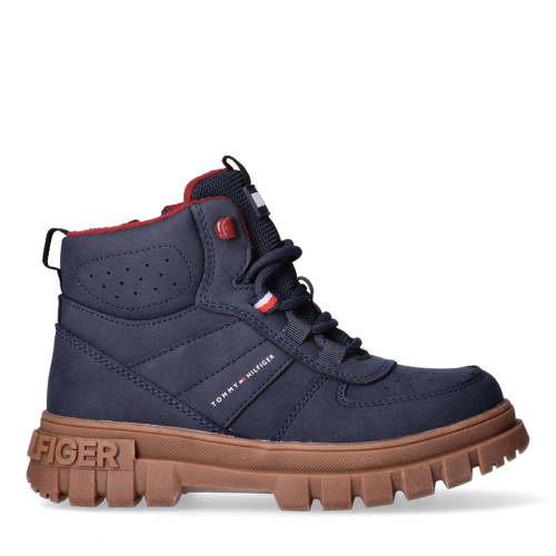 Tommy Hilfiger veterboots donkerblauw afbeelding
