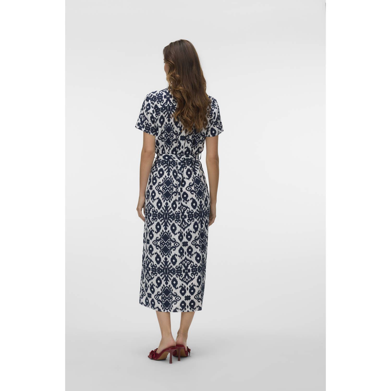 VERO MODA blousejurk donkerblauw