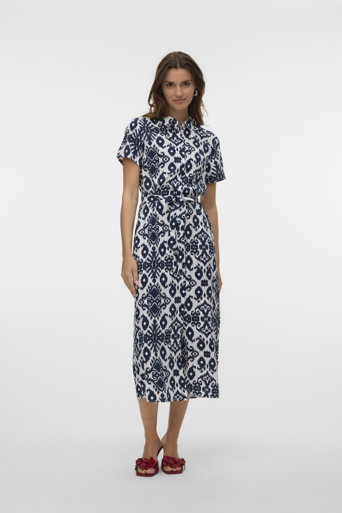 VERO MODA blousejurk donkerblauw wehkamp