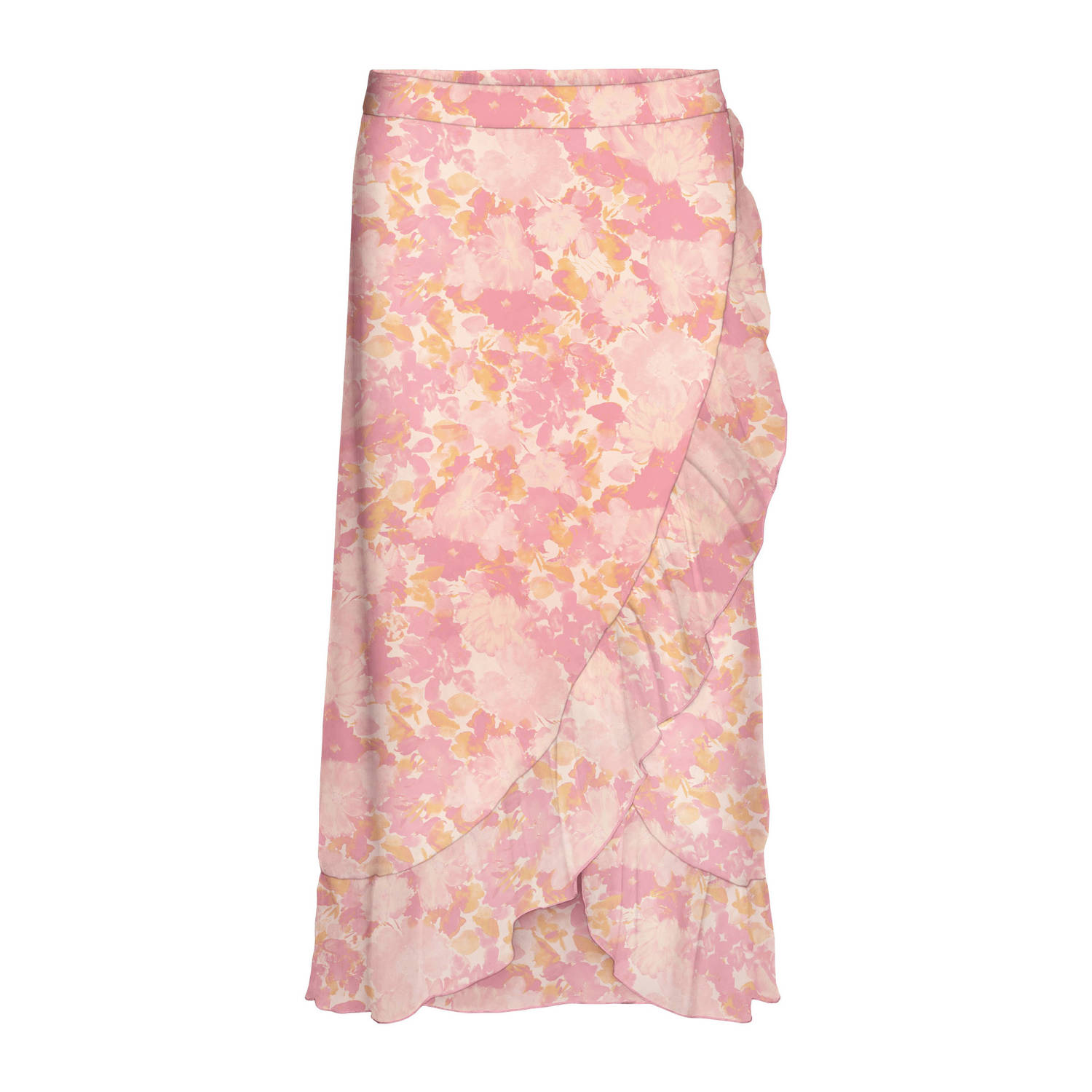 VERO MODA wikkelrok lichtroze