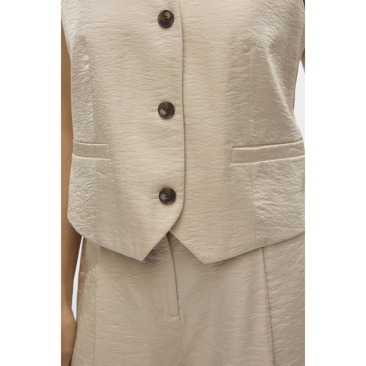 VERO MODA gilet ecru