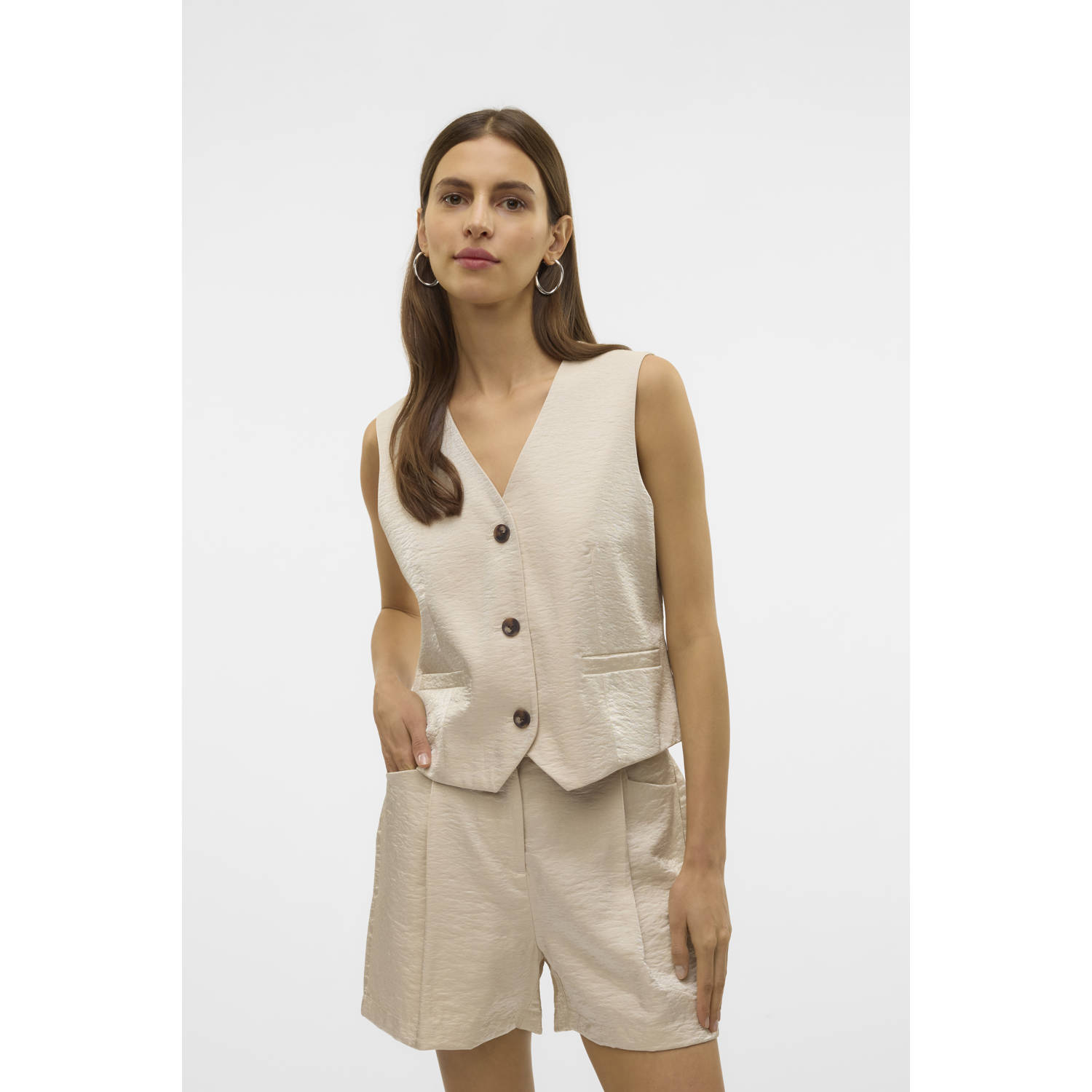 VERO MODA gilet ecru