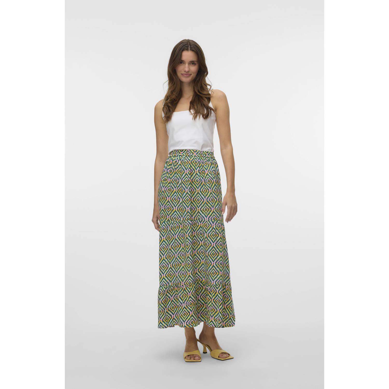 VERO MODA midi rok groen