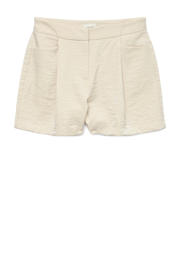 thumbnail: Ecru dames VERO MODA regular waist casual short van viscose met ritssluiting en effen