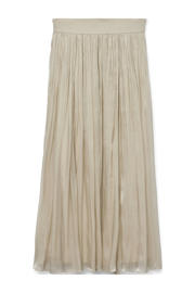 thumbnail: Lichtgrijze dames VERO MODA plissé rok gemaakt van polyester en met elastische tailleband