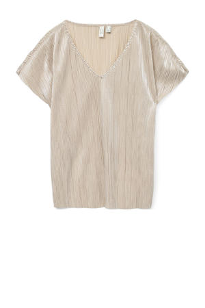top zilver met lurex