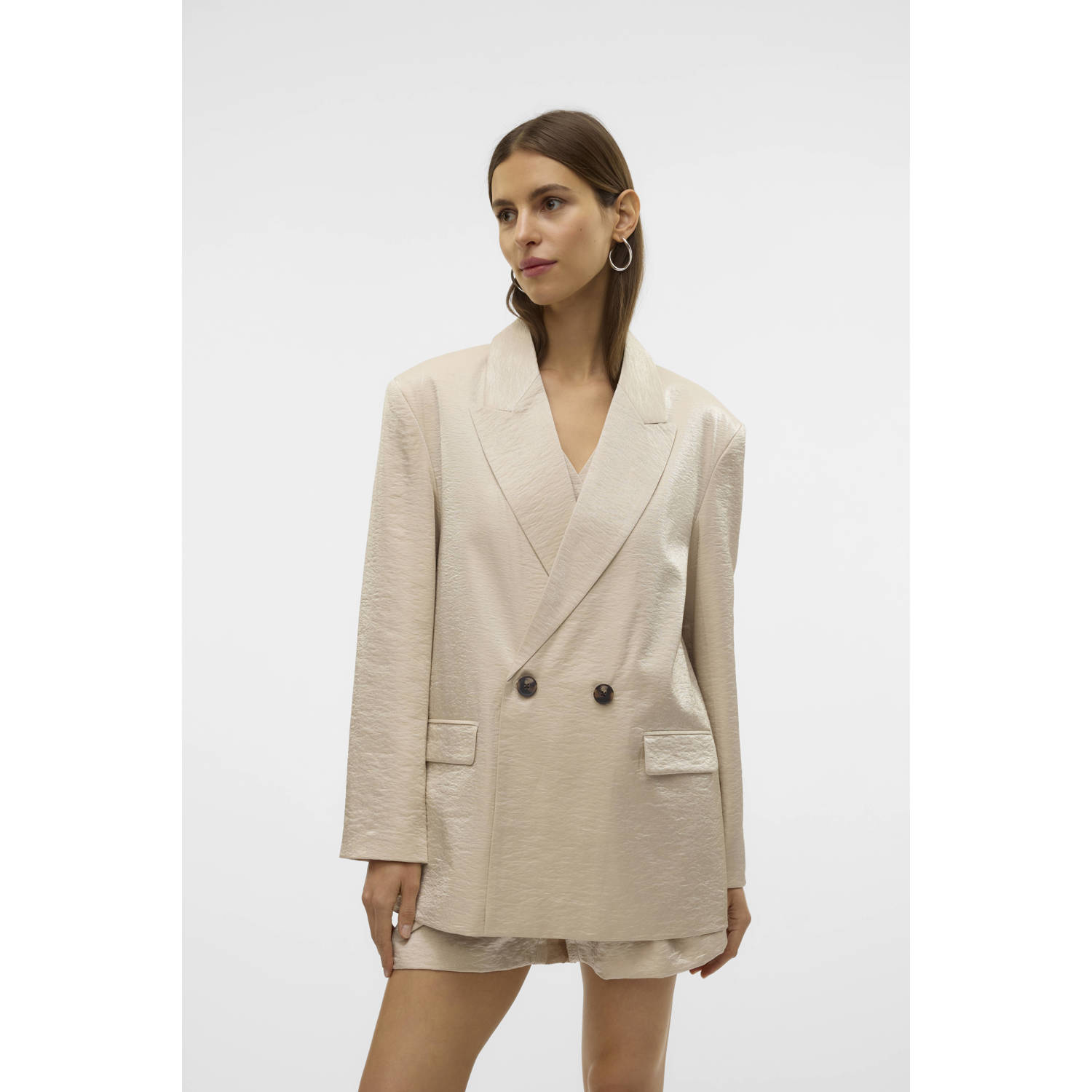VERO MODA regular blazer ecru
