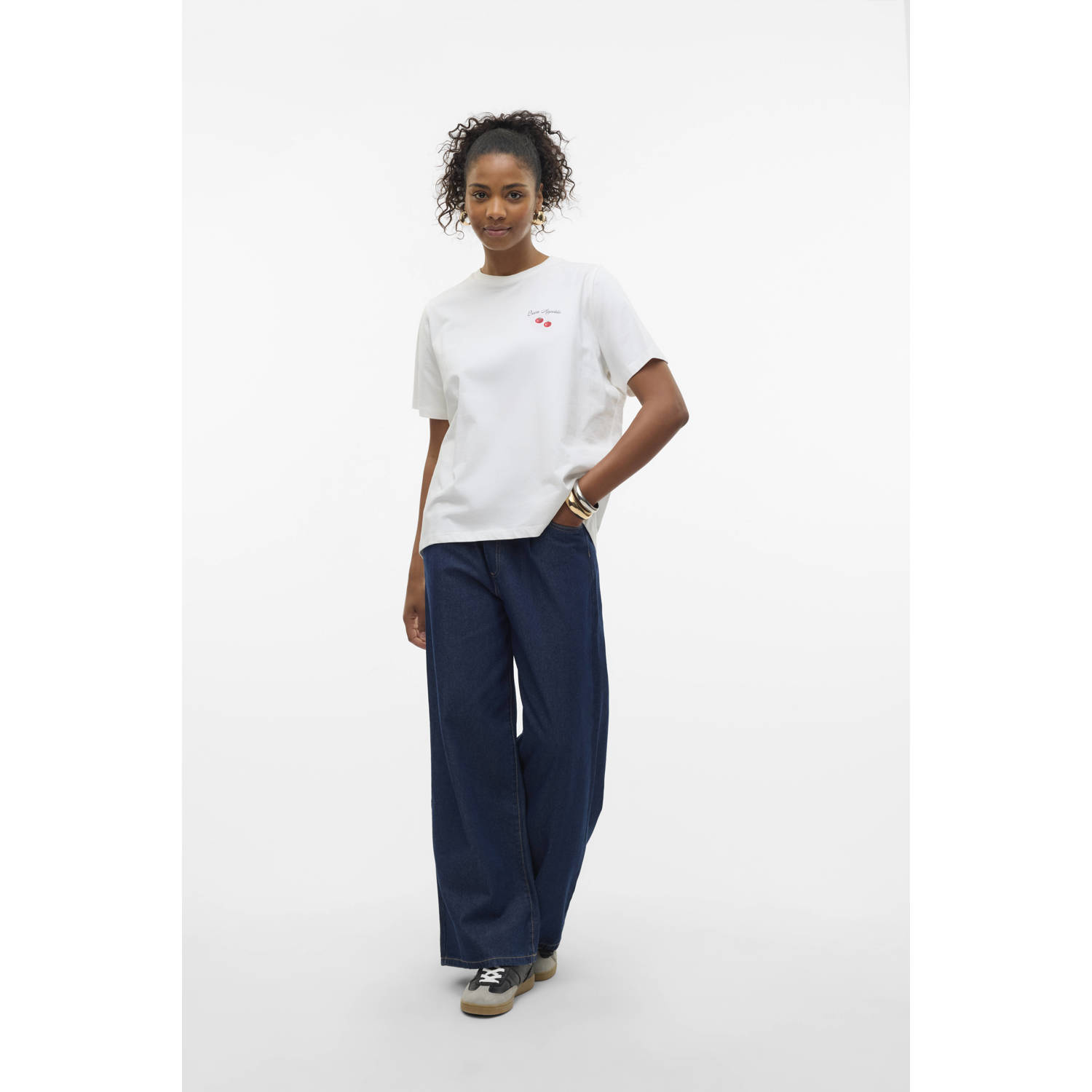 VERO MODA T-shirt ecru