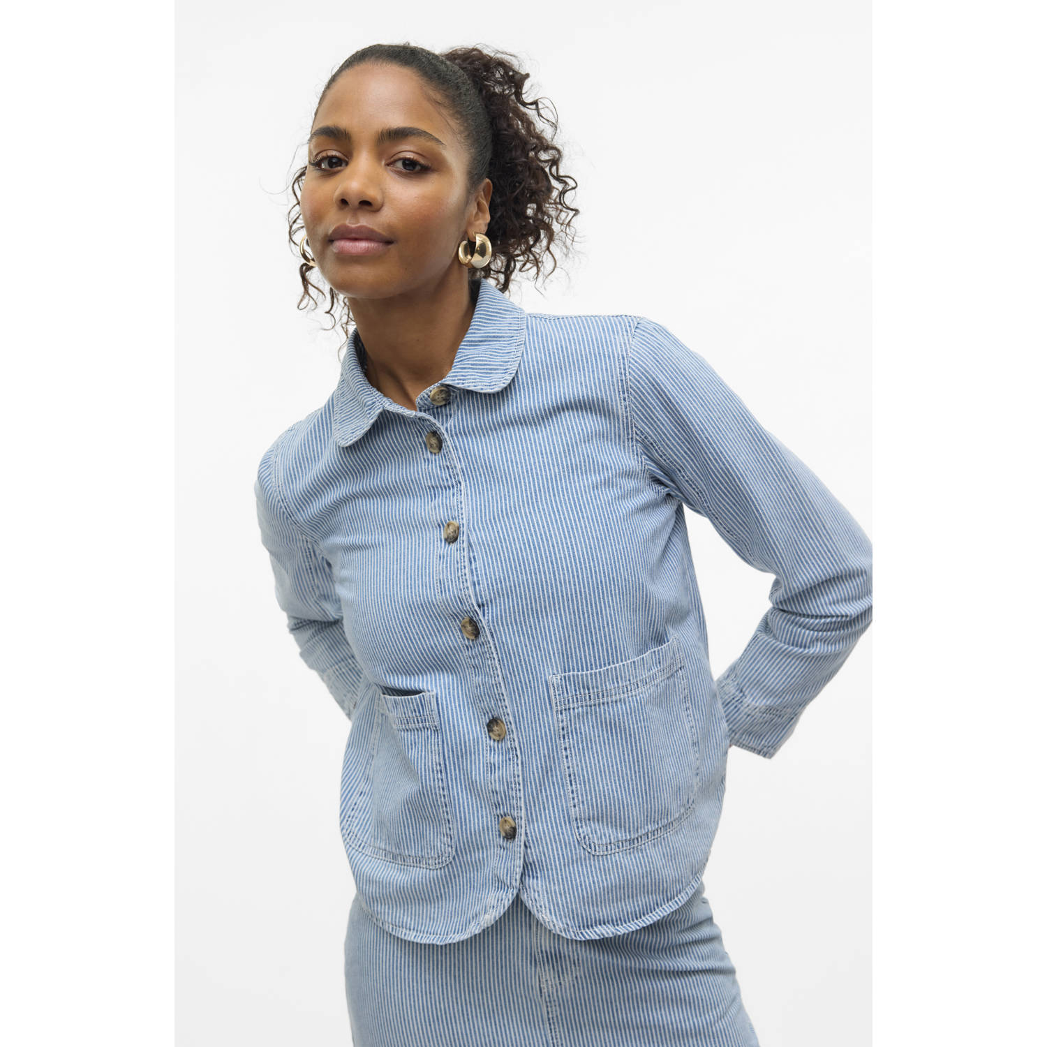 VERO MODA denim spijkerjas light blue denim