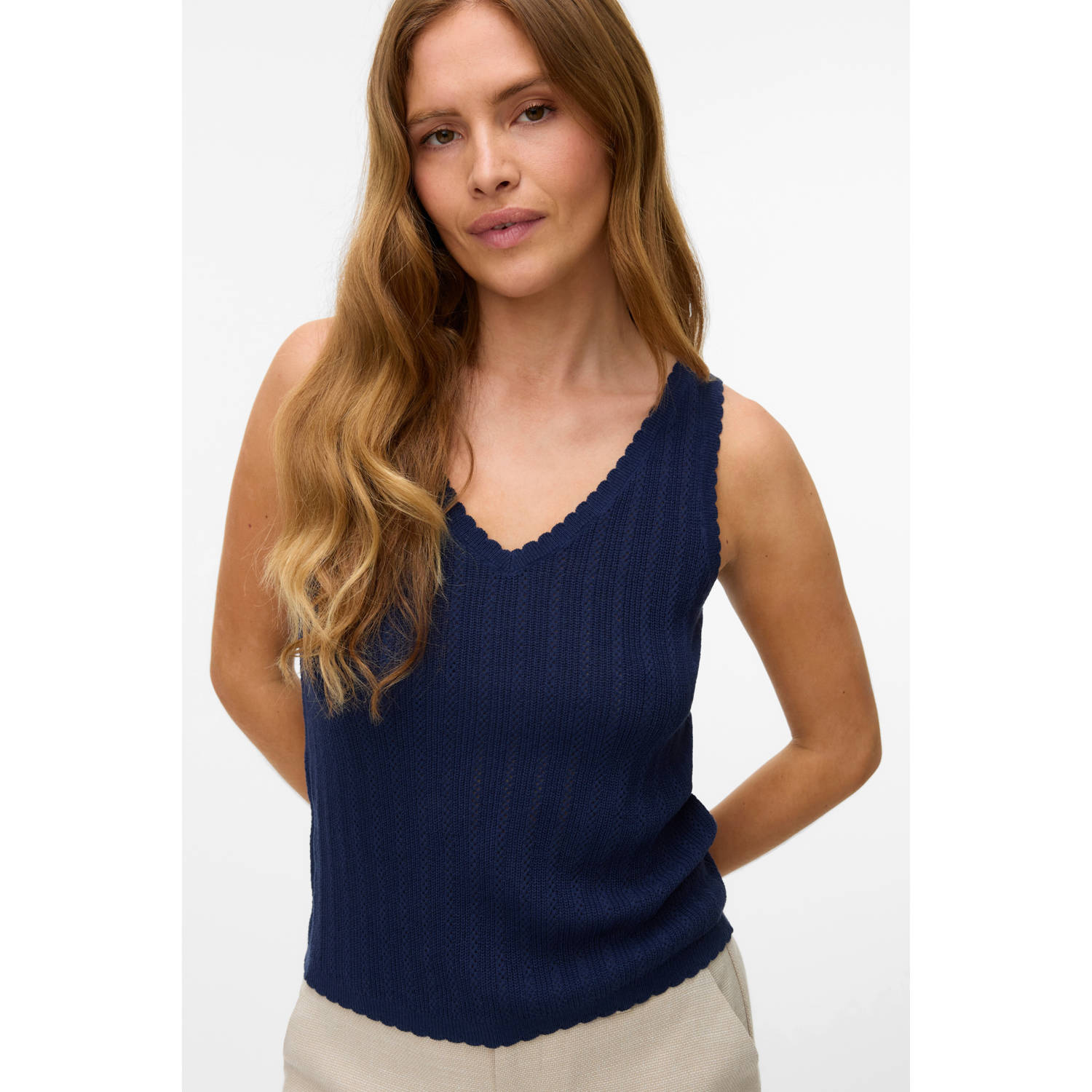 VERO MODA top donkerblauw