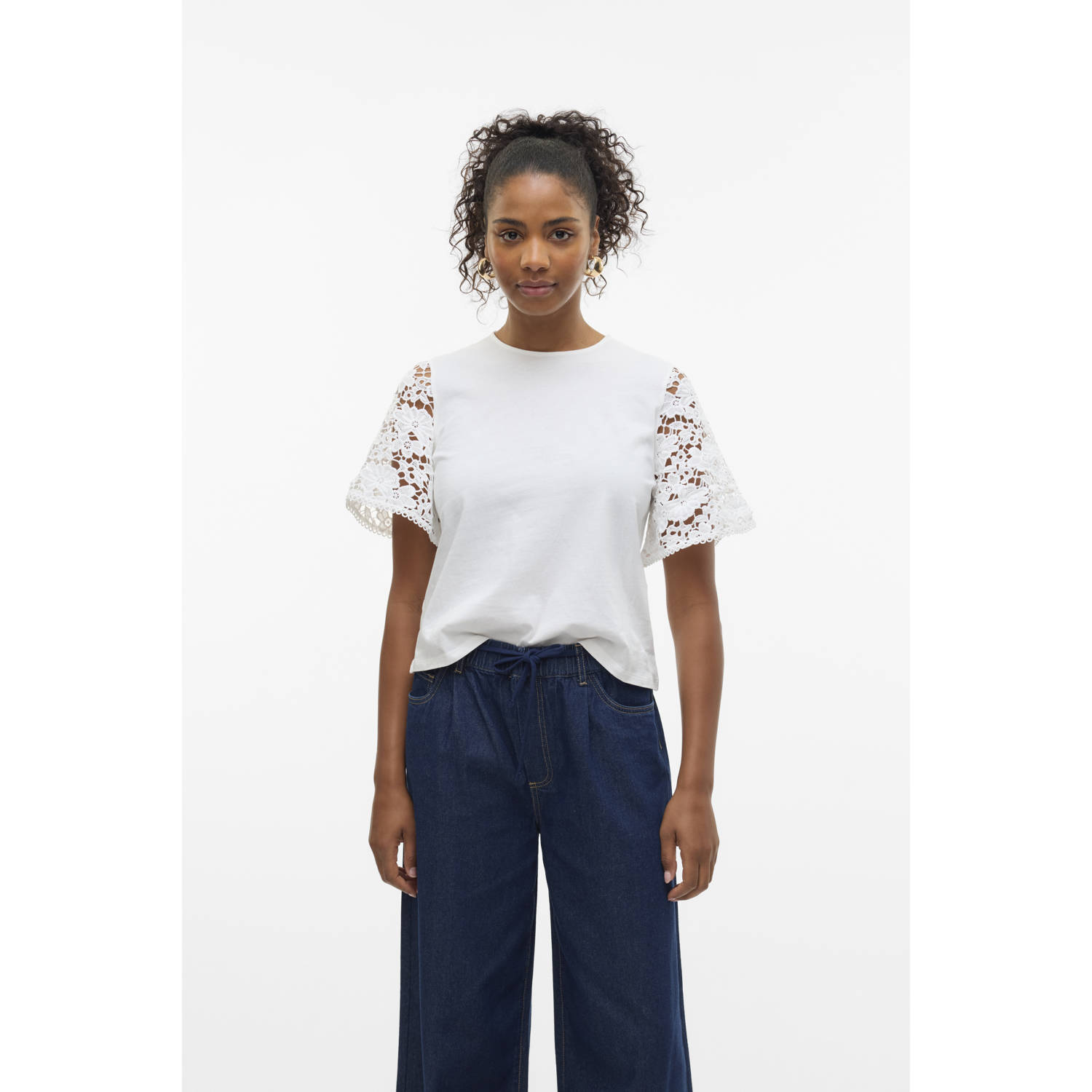 Vero Moda Regular fit T-shirt van puur katoen model 'PANNA'