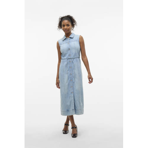 VERO MODA denim spijkerjurk light blue denim afbeelding