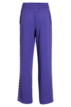 sportieve wide leg broek Celina paars