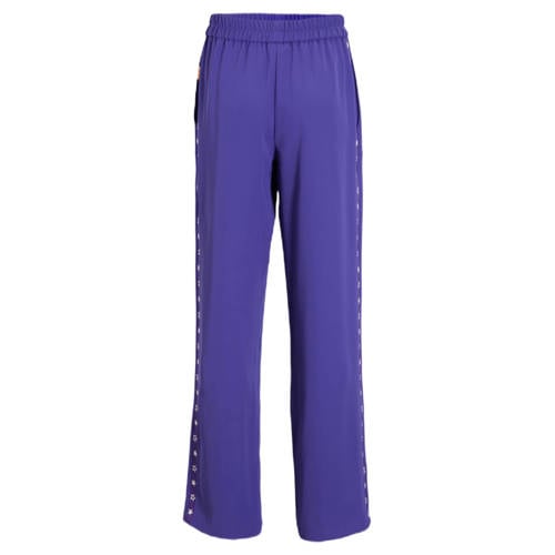 Orange Stars sportieve wide leg broek Celina paars afbeelding