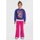 Orange Stars sportieve wide leg broek Celina roze