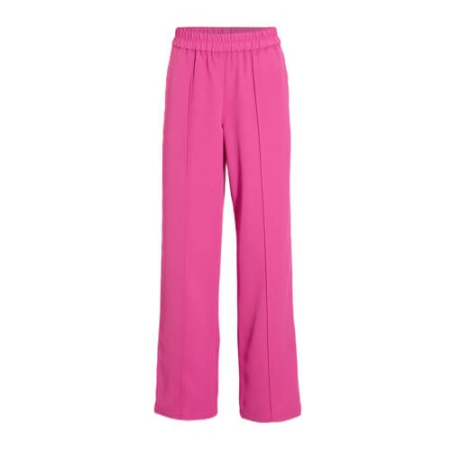 Orange Stars sportieve wide leg broek Celina roze afbeelding