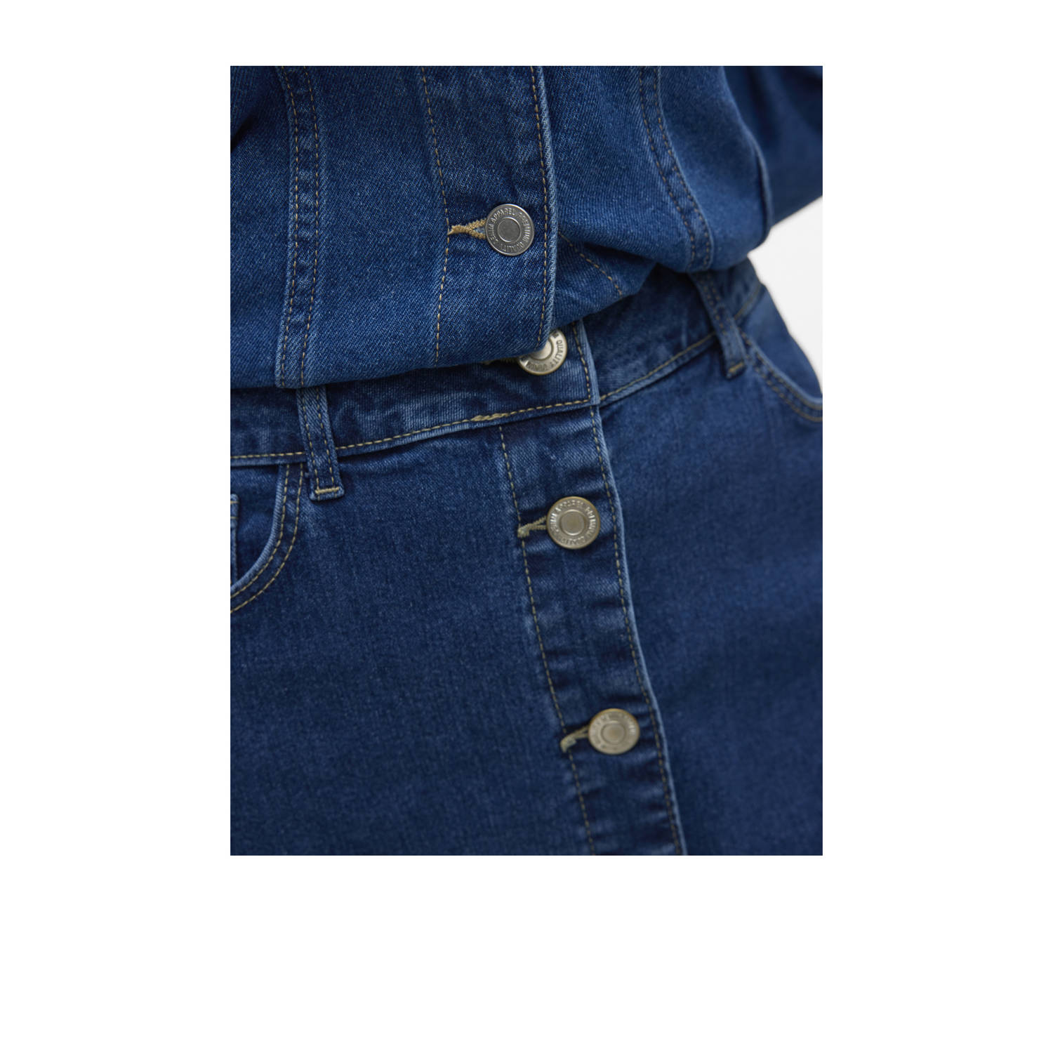 VERO MODA denim spijkerrok dark blue denim