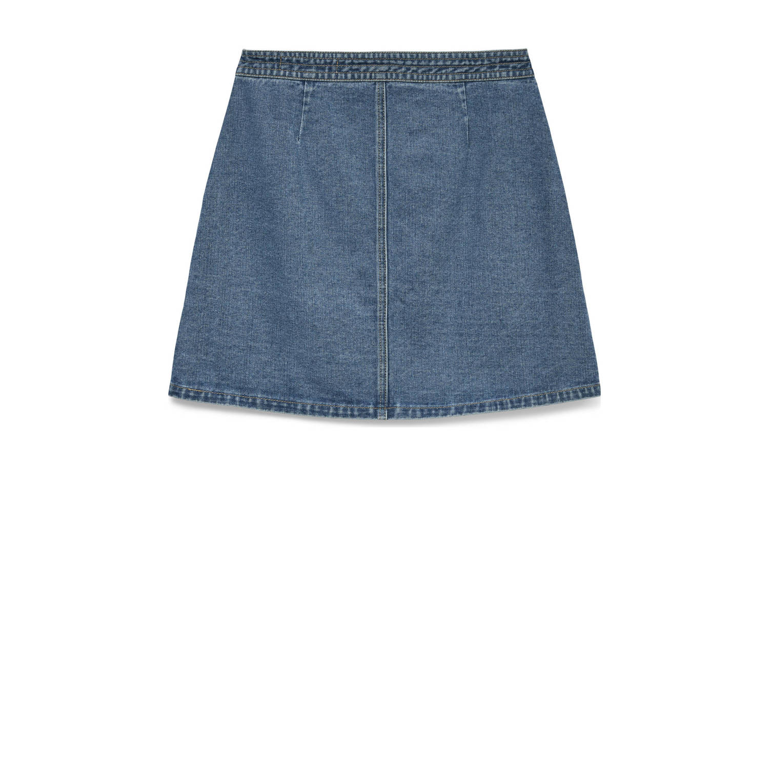 VERO MODA denim spijkerrok gebreid medium blue denim