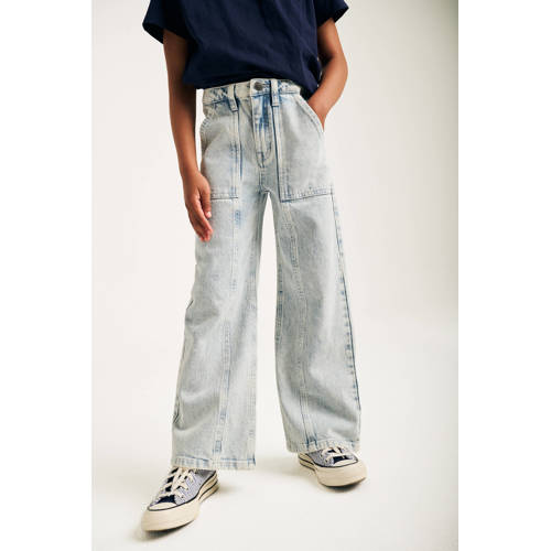 Tumble 'n Dry wide leg jeans light blue denim afbeelding
