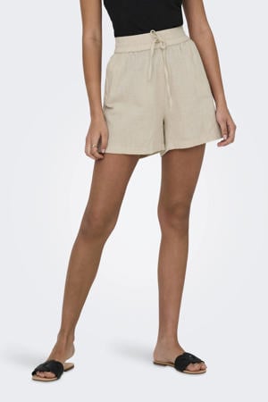 relaxed regular waist casual short beige