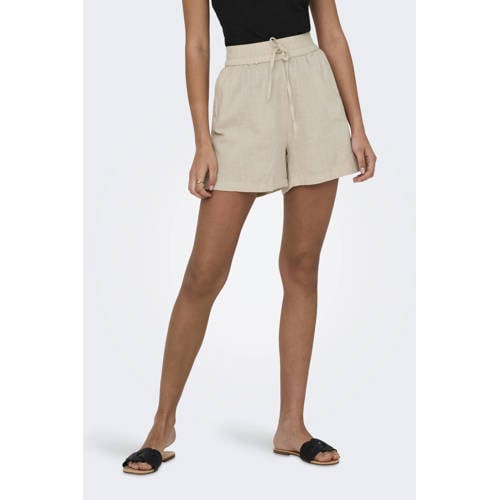 ONLY relaxed regular waist casual short beige afbeelding