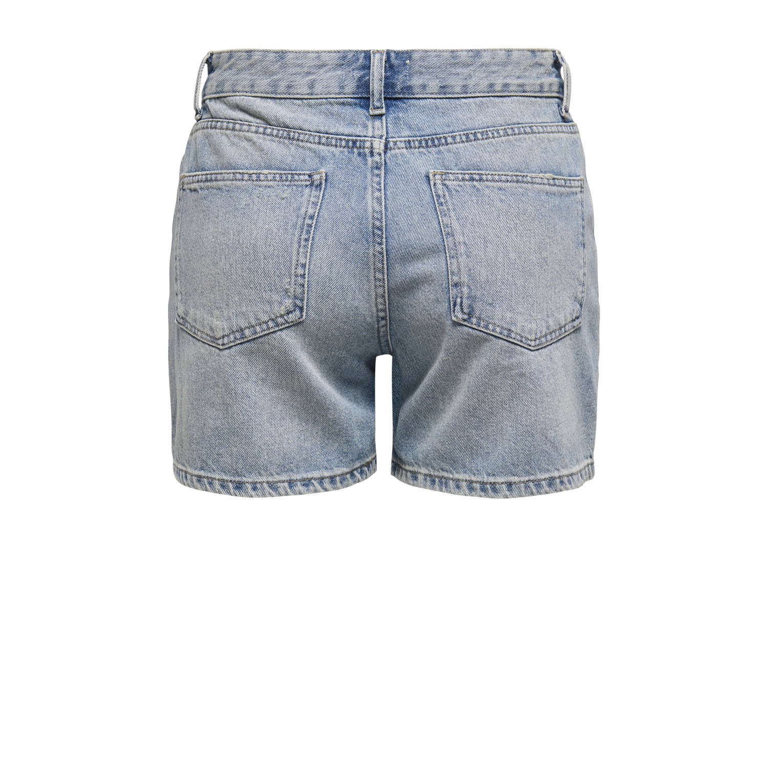 ONLY denim regular waist short light blue denim