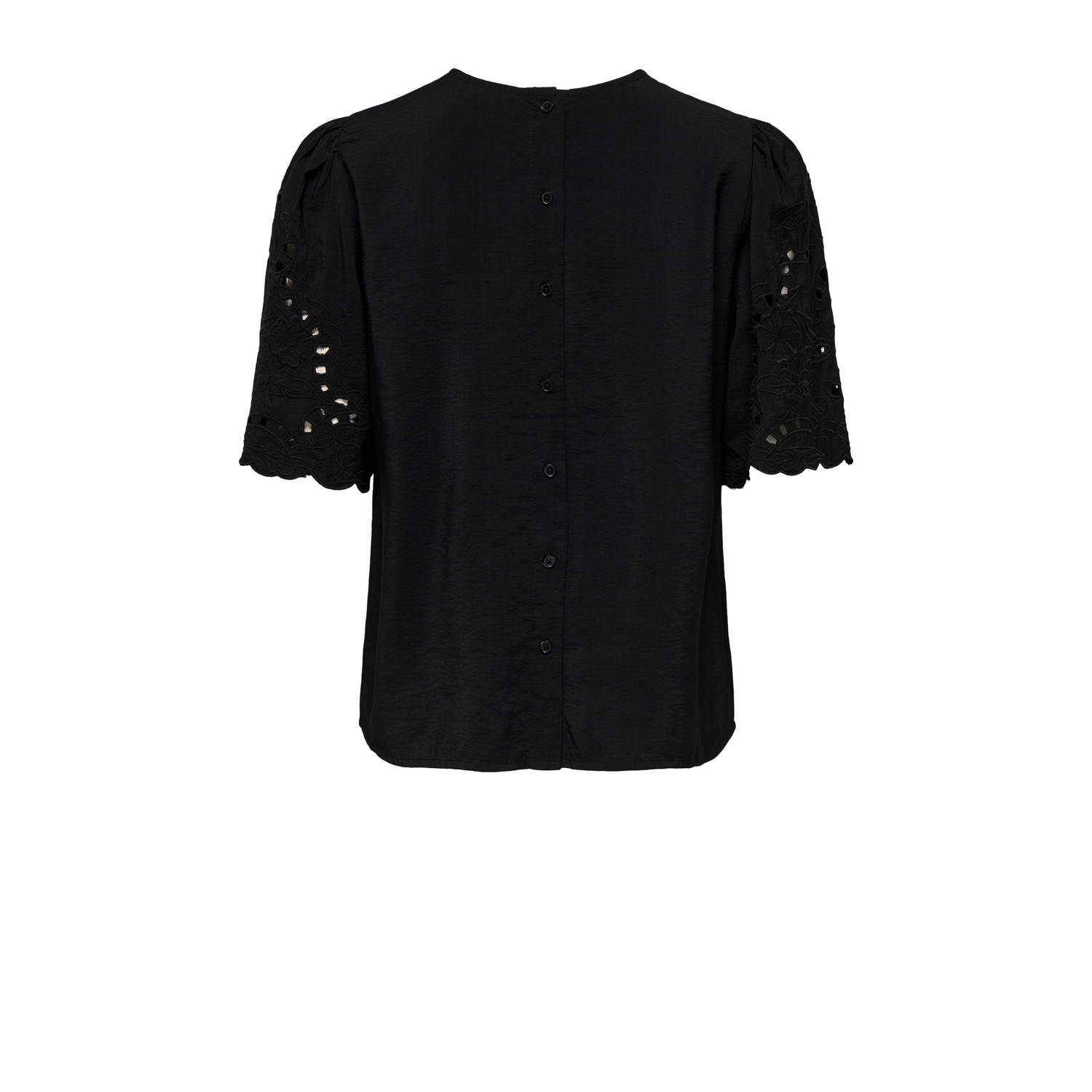 ONLY blousetop zwart broderie
