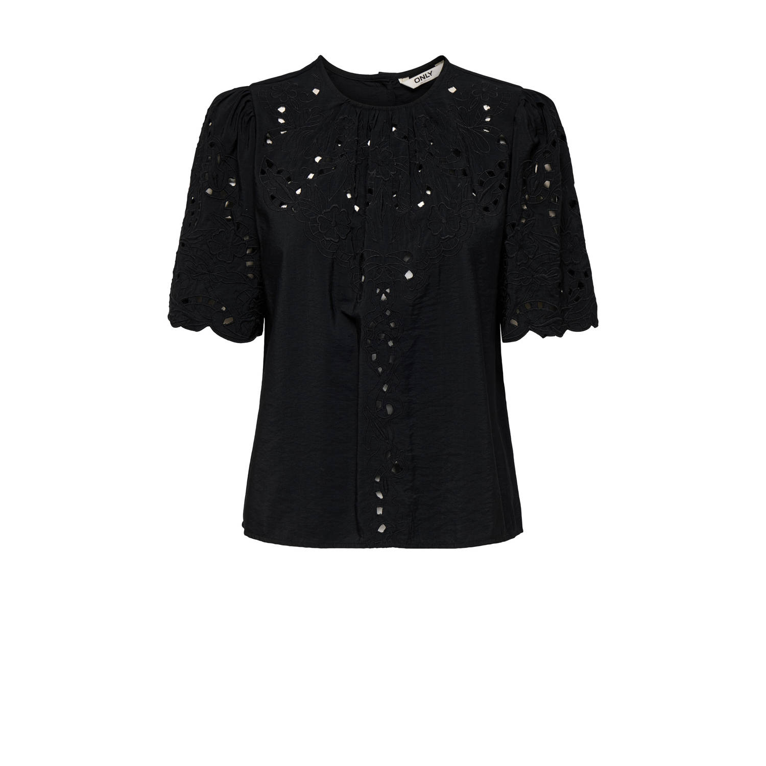 ONLY blousetop zwart broderie