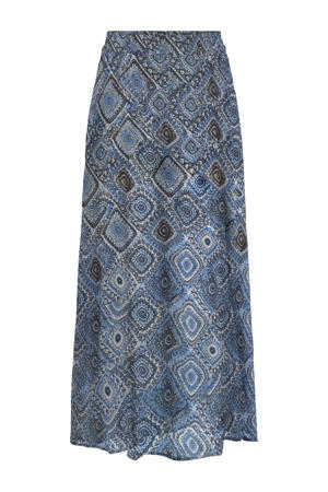 maxi rok grijsblauw