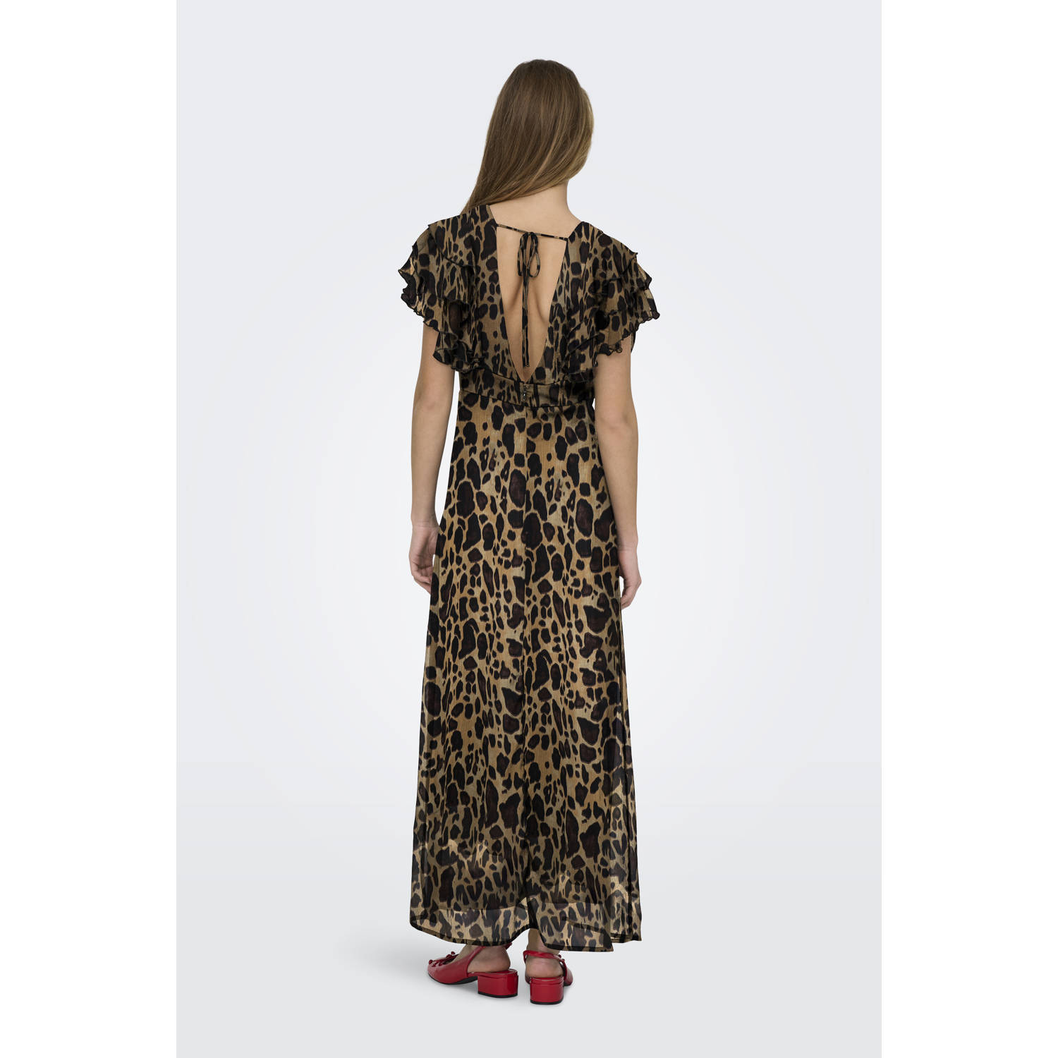 ONLY maxi jurk bruin
