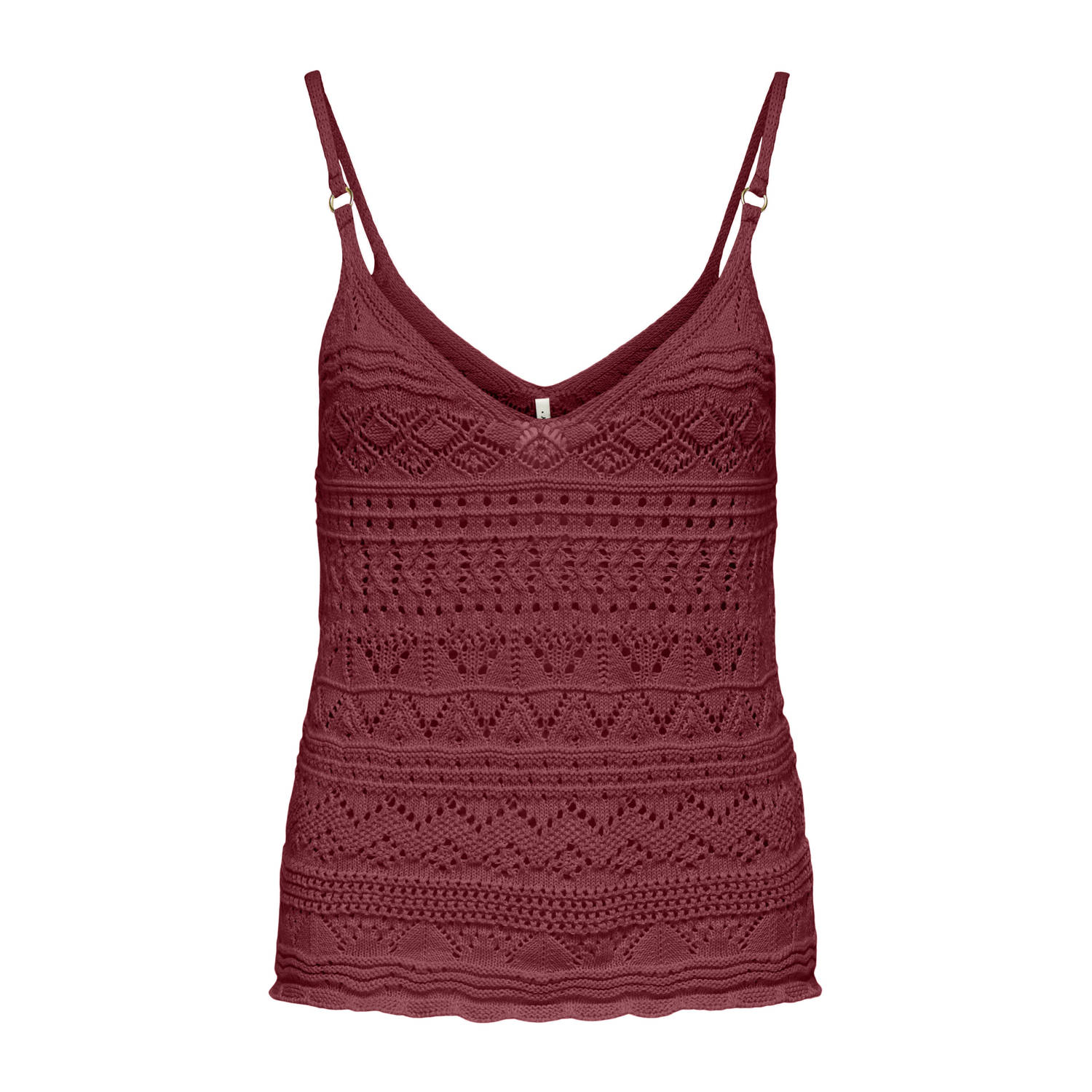 ONLY singlet donkerrood