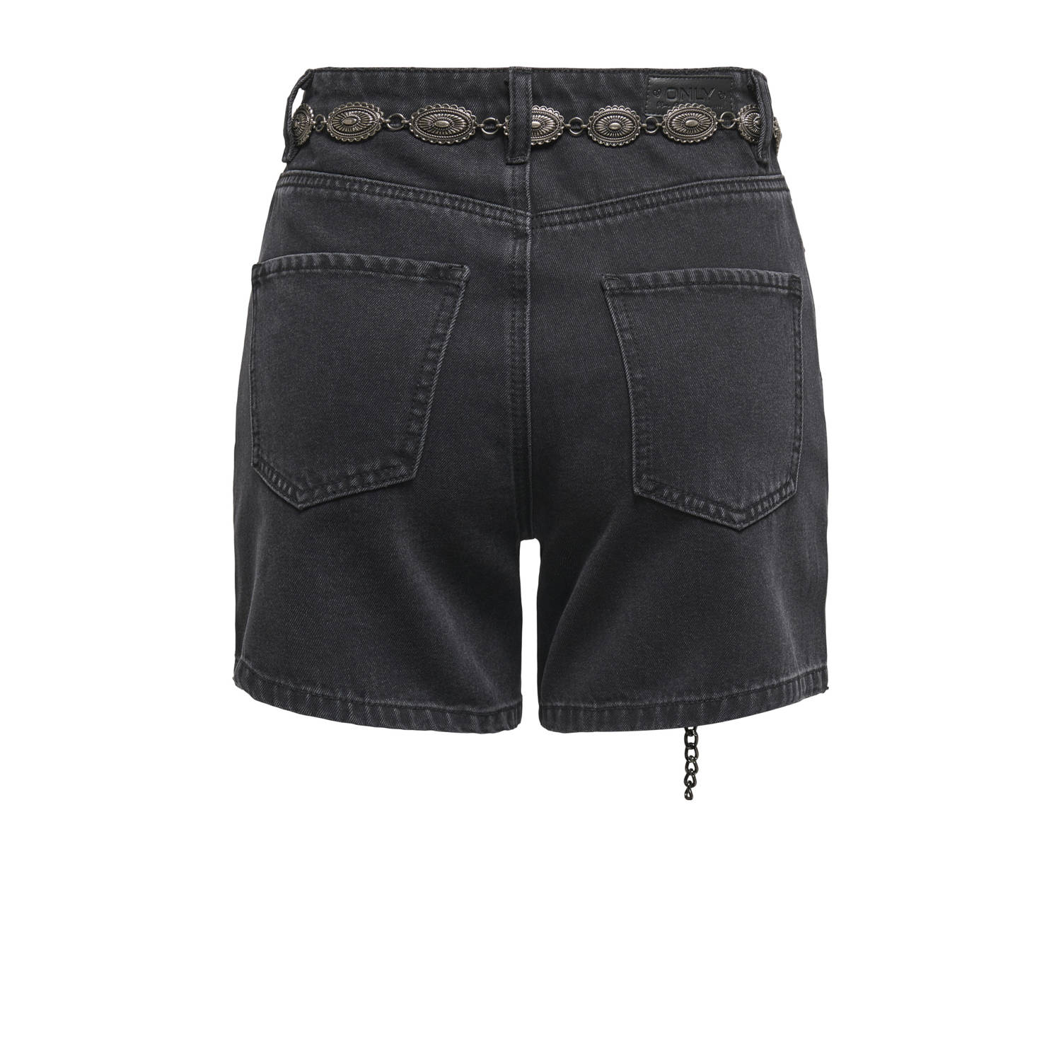 ONLY denim regular high waist short black denim
