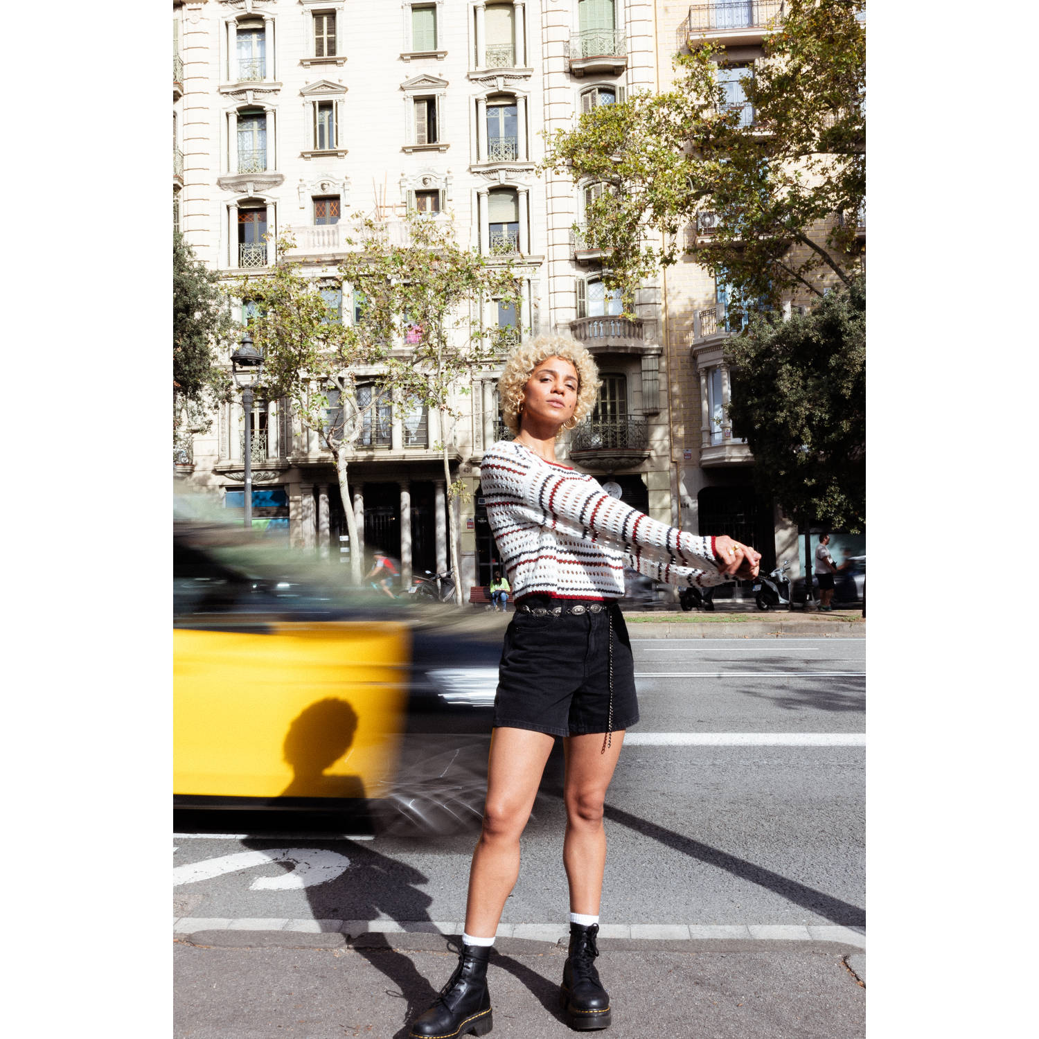 ONLY denim regular high waist short black denim