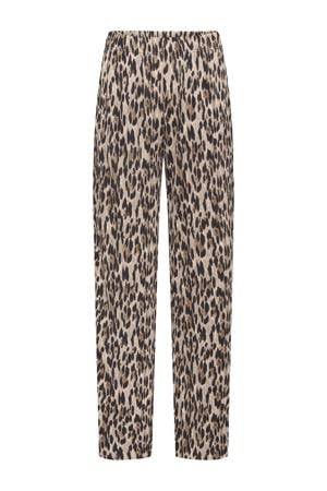 regular waist casual broek bruin