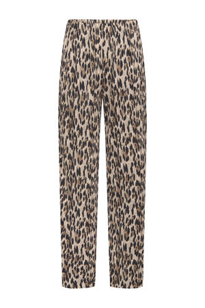 regular waist casual broek bruin