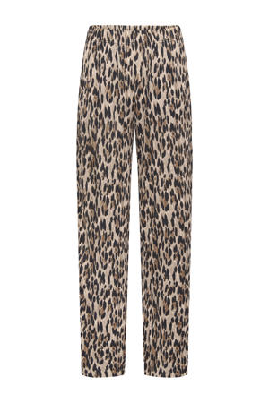 regular waist casual broek bruin