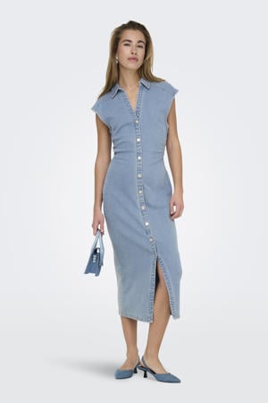 denim spijkerjurk light blue denim