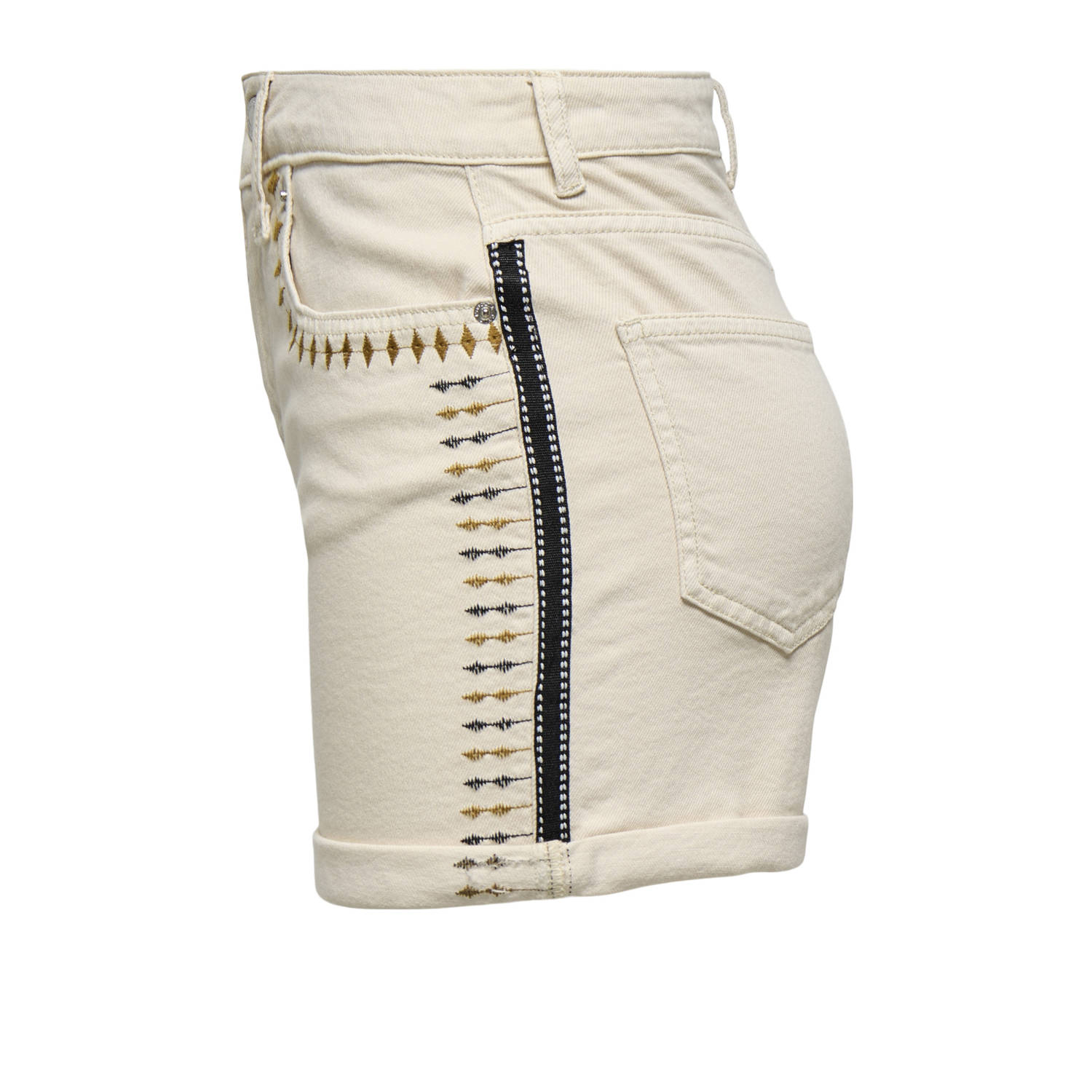ONLY denim regular waist short ecru