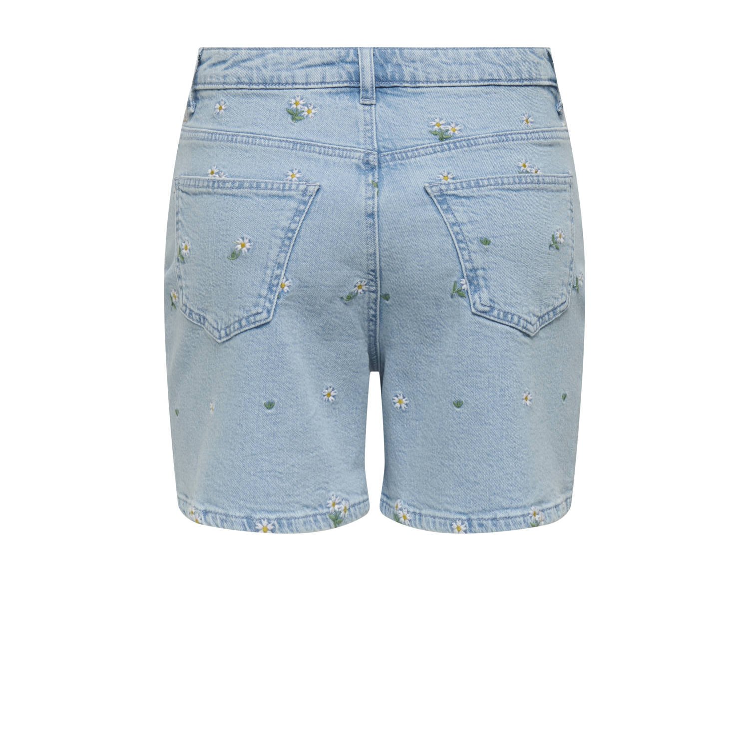 ONLY denim regular waist short light blue denim
