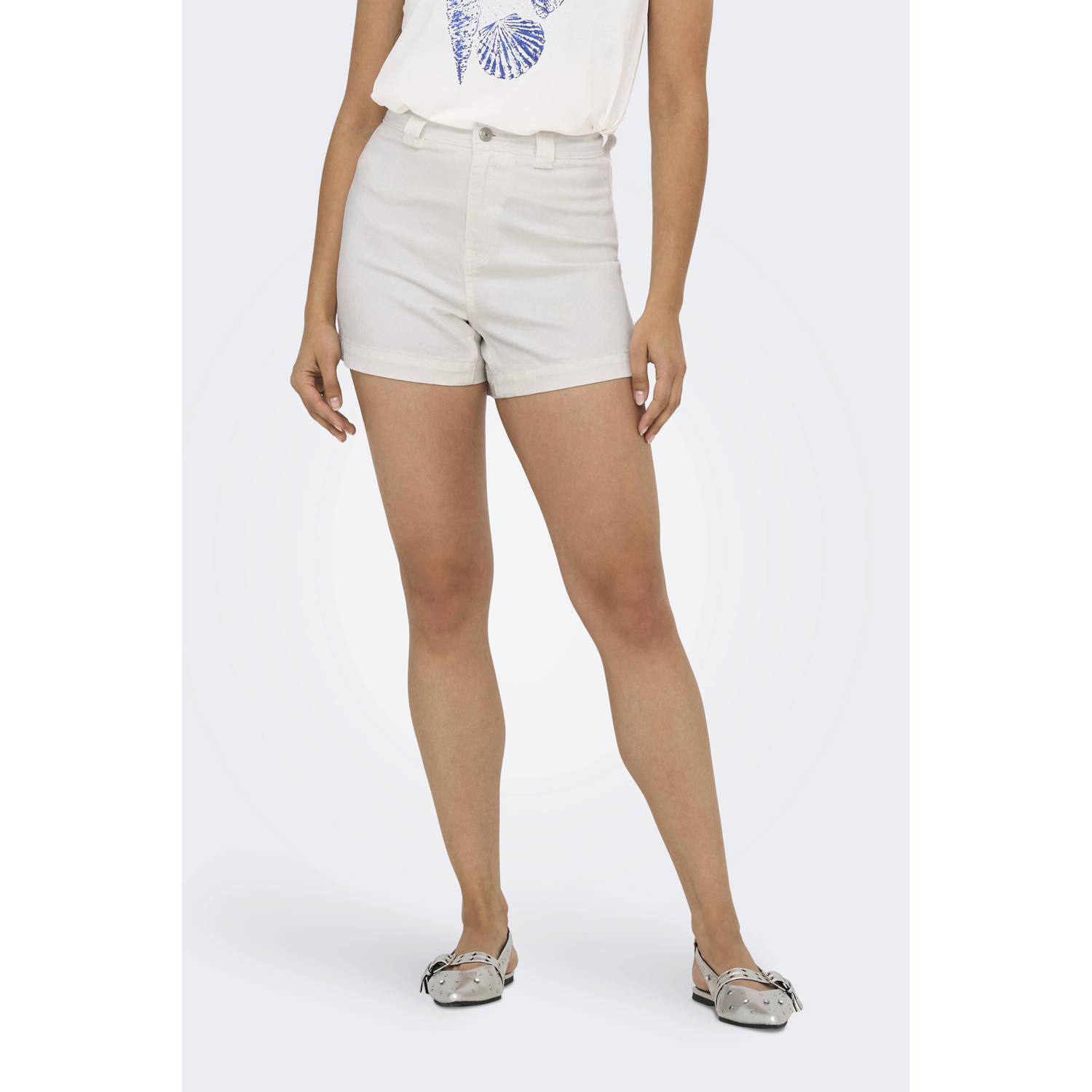 ONLY denim regular high waist short wit