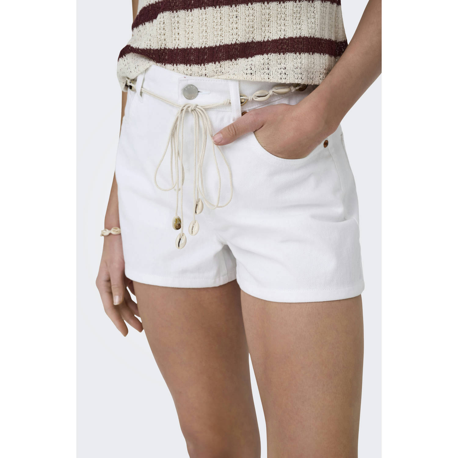 ONLY denim regular high waist short wit