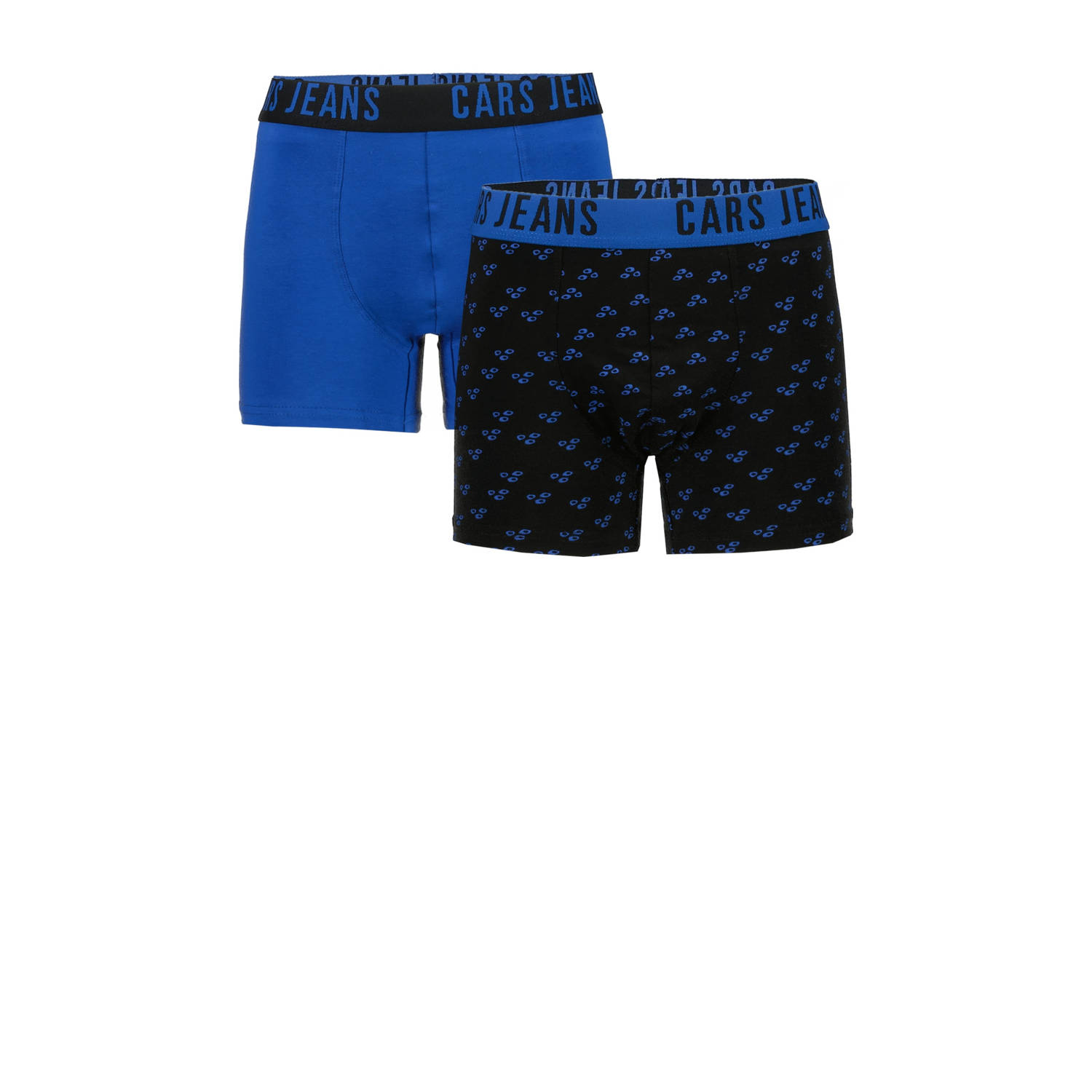 Cars boxershort set van 2 blauw zwart
