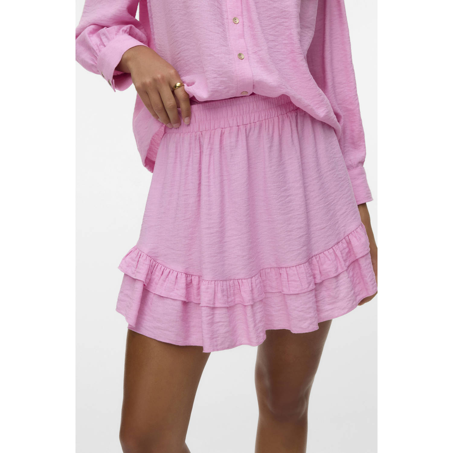 VERO MODA strokenrok roze