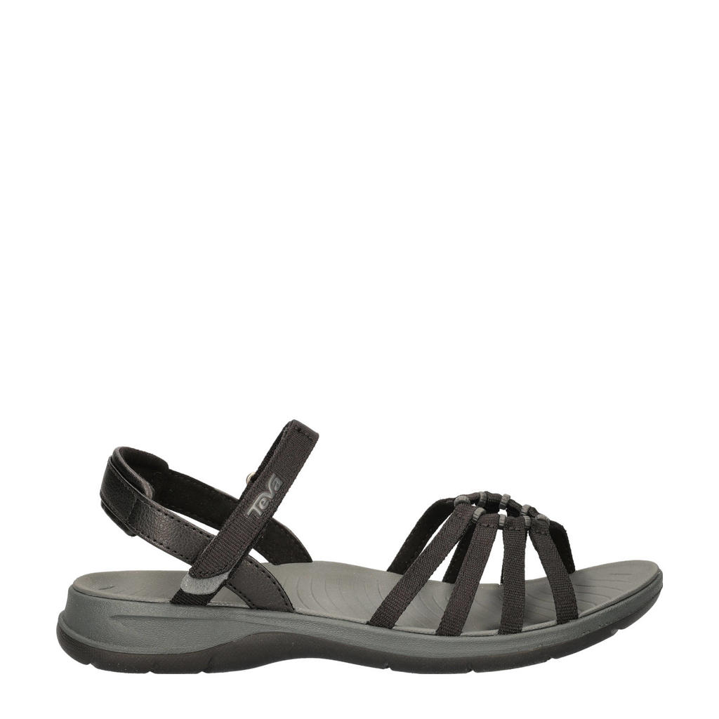 Zwarte dames Teva Tirra Traveler sandalen met klittenband