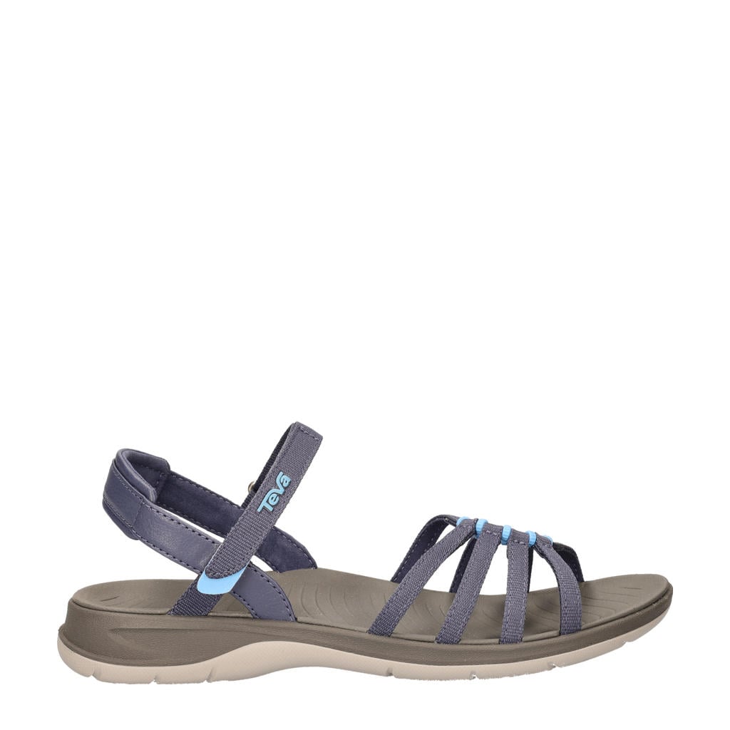 Donkerblauwe dames Teva Tirra Traveler sandalen met klittenband